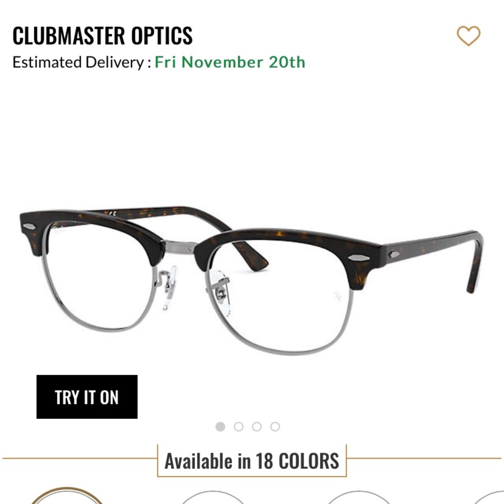 Ray Ban club master optics